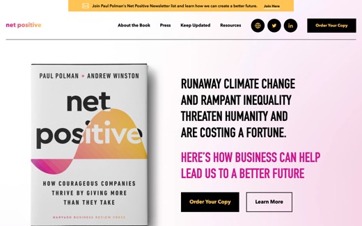 netpositive.world, the official site of the Net Positive book